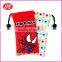 coloful heat transfer printing Soft microfiber bag for mobile phone /charger