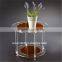 Perspex Pedestal/ clear transparent S Shape Clear Acrylic Side Tables