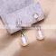 Simple Freshwter Pearl Earrings AAA 8-9mm Drop High Quality Stud Pearl Earring