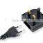 euro to bs1363 converter euro to uk male plug connector