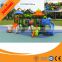 Kids amusement and fitness big plastic slide equipment with CE certificate