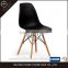 High Quality Armless Modern Design Wooden Leg Plastic Chair