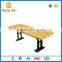 Outdoor recreation equipment cast iron bench in the park