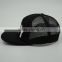 Customized flat bill hip pop fashion black 3d embroidery snapback cap