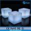 plastic party/salon/bar decor furniture, rgb color changing led cube lighting outdoor