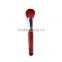 Deep red very soft goat hair cosmetic brush good quality makeup loose powder brush