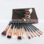 18pcs Professional makeup brush set Rose gold Powder Foundation Eye cosmetic kits