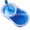 360 Rotation Spin Mop with 2 Mop Heads SS bucket Reusable Mop Heads