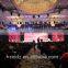 White fireproof Velvet cloth white wedding backdrop led star curtain