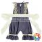 Fashion Baby Summer Smock Lace Flower Playsuit White Bowknot Long Baby Bodysuit Clothing