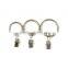 Wholesale Brushed Nickel Plating Iron Curtain Ring With Clip / Rod Ring With Clip Hanging / A Ring With A Clip