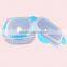 2pcs Clear With Lock Microwave Heating Plastic Food Container Set With Air Holes