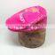 Pink Beret For Girl Custom Printing Kid Cap Children Beret Cap/Hat