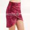 Wholesale Women Apparel Elegant Asymmetrical Mini Wrap Skirt