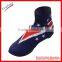 2016 custom full sublimation printed cycling shoe cover with flag designs