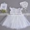 Baby Clothes wholesale Hot sale chiffon cheap 2017 baby clothing Children's Boutique sleeveless summer white flower girl dress
