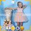 New arrival baby girls party dresses girls 3 tier chiffon dress , simple design party dress