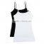 OEM Service Custom Fashion Slim Fit Sexy Women White Tight Gym Plain Tank Top