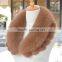 Myfur Top Quality Women Coat Fox Fur Collar with Rabbit Fur Trimmed