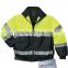 High visibility reflective safety jacket waterproof work wear