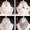 Warmly And Colorful Real Rabbit Skin Fur Women Scrafs