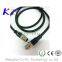 M12 M8 Waterproof Shielded Male& Female Straight Molded Cable Connector
