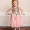 Toddler Girls Sequined Dress Pink & Gold tulle Princess baby kids toddler sequin sparkle dress