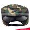 High quantity woodland camouflage military flat top cap with side transfer printing tiercel logo