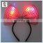 Cute Costume Party Fancy LED Flash Minnie Mouse Pink Bow Headbands HPC-0712