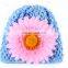 new born baby hat simulation sun flower child hat baby knitted hat elastic baby hat