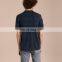 2017 Wholesale China New Design Mens Check Jacquard Silk Cotton Plain Polo T Shirt