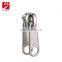 Custom locking plastic zipper sliders with nylon rope