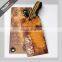 custom design printed kraft paper hang tag with copper eyelet for jeans