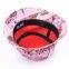 100% Cotton Promotional Flat Crown Embroidered Fashion Bucket Hat