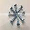 small package galvanized zinc/copper/nickle plated cross recessed countersunk flat head self drilling screws
