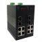6-портовый гигабитный световой кольцевой промышленный Ethernet-коммутатор