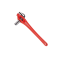 heavy duty offset pipe wrench steel handle 14“