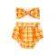 Baby Girls Stylish Flower Bloomer and headband set Toddlers Ruffle Newborn Diaper Cover