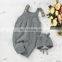 New 2020 Autumn Winter Baby Boys Girls Braces Infant Rompers Clothes + Hat Baby Boy Girl Kids Knitting Sleeveless Rompers
