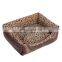 Factory Supplier Wholesaler S M L XL Velvet Foam Zebra Print Pet House Cushion