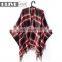 2019 Spring Latest Ladies Woven Plaid 100% Acrylic Blanket Lady Scarf Pashmina Shawl