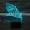 New Shark 3D LED Fishing Tools Within Fish Table Lamp Home Decor Party 7 Colors Changing Night Light Bedside Sleep Decor Light