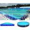 Outdoor water game inflatable rectangular metal steel frame swimming pool outdoor & accessories