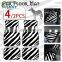 Zebra Pattern Car pads Carpet Universal Car Floor Foot Mats Sublimation Anti-Slip Neoprene Interior Protect Carpet Accessories