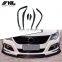 1 Pair Real Carbon Fiber Front Bumper Splitter Lip Fin Air Knife Auto Body For Passat CC Diffuse Splitters 2009-2012