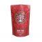 Custom Printed Resealable Matt Black Aluminum Foil 250g 1kg 12oz Stand Up Coffee Tea Packing Bag With Degassing Valve