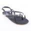 Fancy fashion shoes good quality women import flat buckle sandals 2016