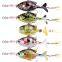 Hot Sale 17g 9.7cmTopwater Floating Whopper Popper Lure Hooks Hard Bait propeller Fishing Lures FOR TROLLING