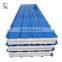 Low Cost Roofing Materials 0.5mm Steel Surface Insulated Interior PU / EPS Sandwich Roofing Panel
