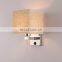 New design simple electroplating CHROME SILVER led lighting with USB interface Night light for House Hotel Interior wall lamp